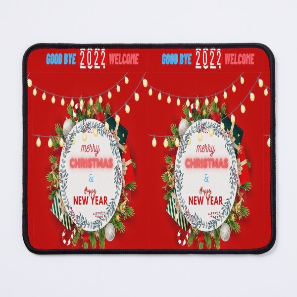 Item preview, Happy new year and Happy merry christmas / Welcome 2022 Good bye 2021/ Eat, drink, and be merry design designed and sold by ZaqGum.