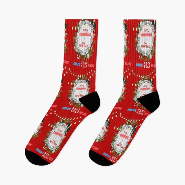 Item preview, Happy new year and Happy merry christmas / Welcome 2022 Good bye 2021/ Eat, drink, and be merry design designed and sold by ZaqGum.