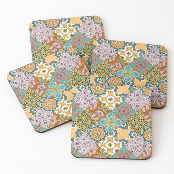 Item preview, Patchwork,mosaic,flowers,azulejo,quilt,Portuguese tiles  designed and sold by MariaMarinova.