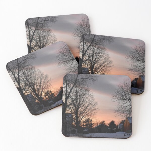 Item preview, Winter Farm Sunset in Maine designed and sold by SillaHoekstra.
