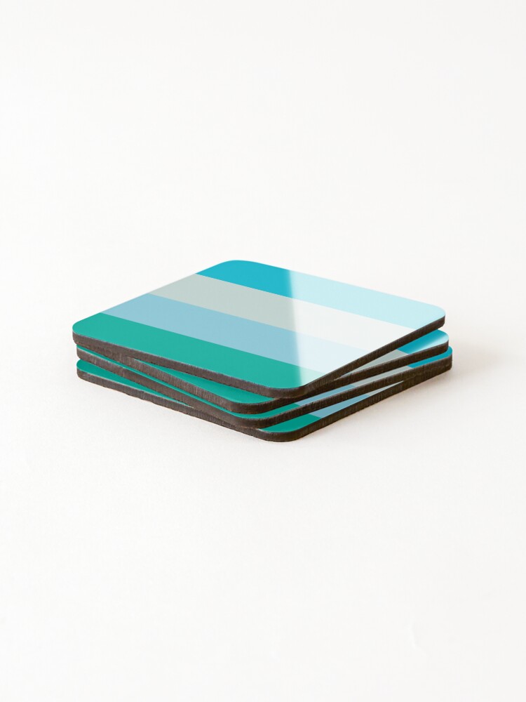 Thumbnail 4 of 5, Coasters (Set of 4), Blue Rash Mix Solid Color designed and sold by WayneTower.