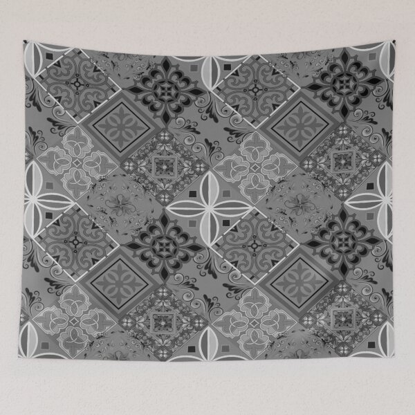 Item preview, Patchwork,mosaic,flowers,azulejo,quilt,Portuguese tiles  designed and sold by MariaMarinova.