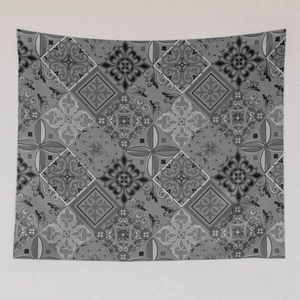 Item preview, Patchwork,mosaic,flowers,azulejo,quilt,Portuguese tiles  designed and sold by MariaMarinova.