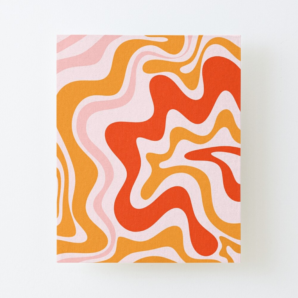 Retro Liquid Swirl Abstract Pattern in Double Y2K Pink Laptop & iPad Skin  by Kierkegaard Design Studio