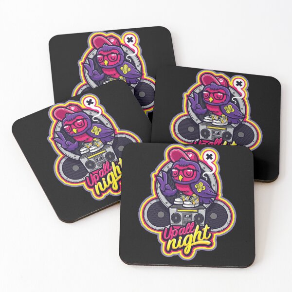 Item preview, DJ bird up all night designed and sold by ILIASSART.