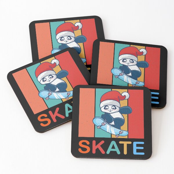 Item preview, Cute Skater Panda Skatebording on Skateboard Christmas Gift designed and sold by Wadia Hamda.