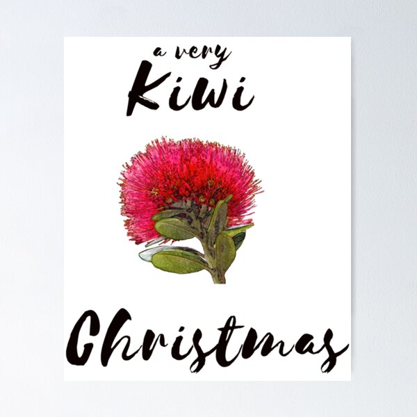 Item preview, Una Navidad muy Kiwi con Pohutukawa Tree designed and sold by Sam-Studio.