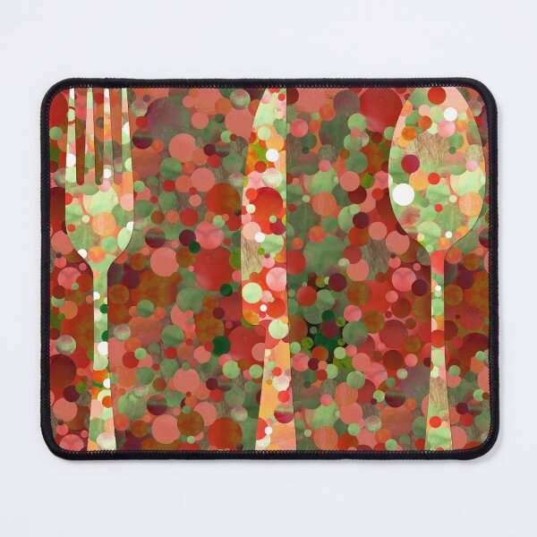 Item preview, Red And Green Silverware Set Art designed and sold by Sharon Cummings Art.