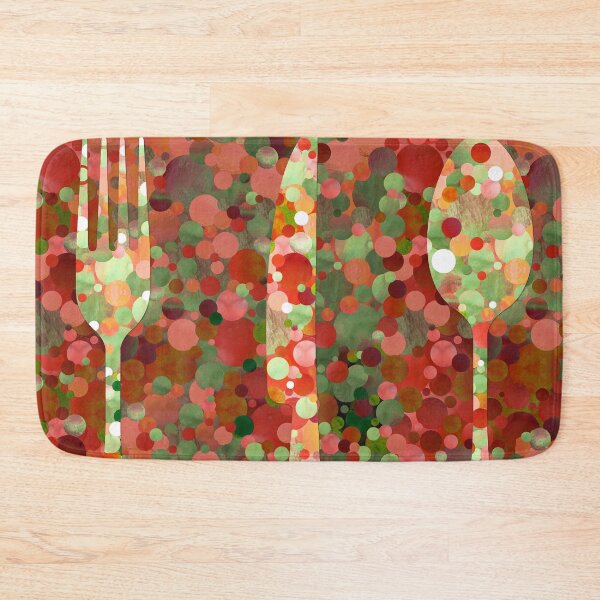 Item preview, Red And Green Silverware Set Art designed and sold by Sharon Cummings Art.