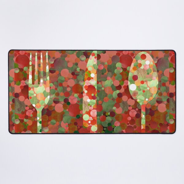 Item preview, Red And Green Silverware Set Art designed and sold by Sharon Cummings Art.