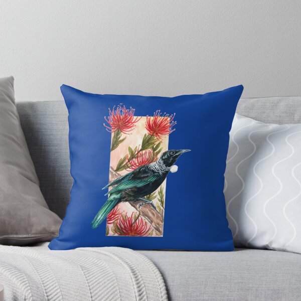 Item preview, New Zealand Tui in Pohutukawa   designed and sold by Sam-Studio.