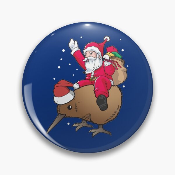 Item preview, Funny New Zealand Santa Riding Kiwi Bird Holiday Christmas Tree Bauble Balls Decoration Winter Ugly  designed and sold by Sam-Studio.