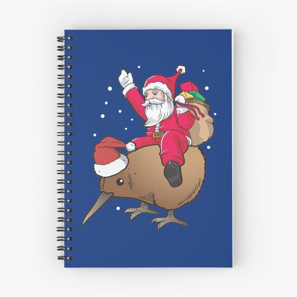 Item preview, Funny New Zealand Santa Riding Kiwi Bird Holiday Christmas Tree Bauble Balls Decoration Winter Ugly  designed and sold by Sam-Studio.
