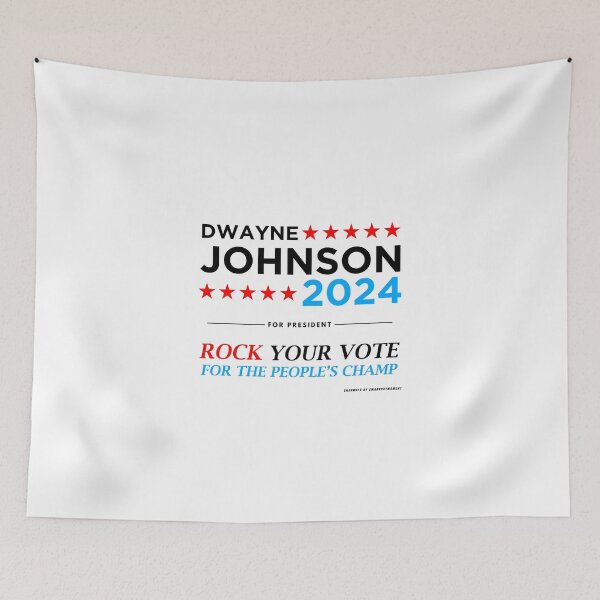 Item preview,  Vote The Rock 2024 elección del presidente Dwayne Johnson (negro) designed and sold by Smark Out Moment.