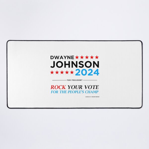 Item preview, Vote The Rock 2024 President Dwayne Johnson Election (black) designed and sold by Smark Out Moment.