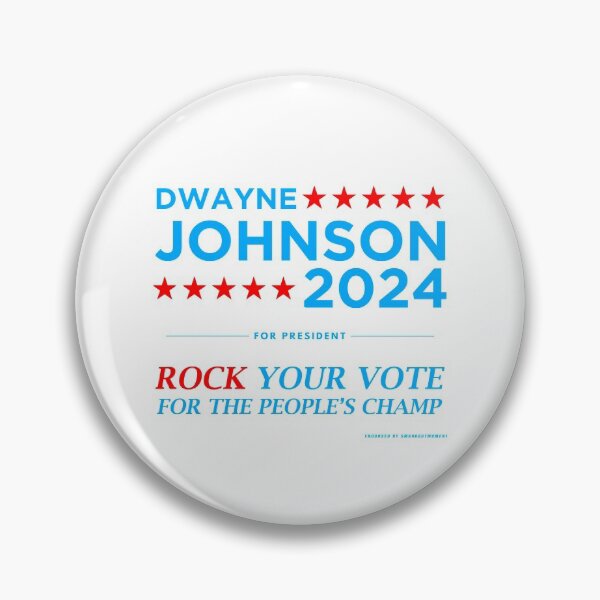 Item preview, Vote The Rock 2024 elección del presidente Dwayne Johnson (azul) designed and sold by Smark Out Moment.