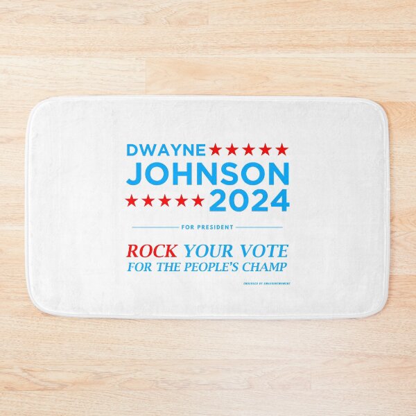 Artikelvorschau, Vote The Rock 2024 Präsident Dwayne Johnson Wahl (blau) entworfen und verkauft von Smark Out Moment.