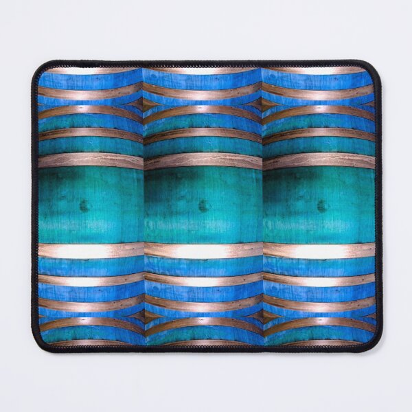 Item preview, Blue and Silver Barrel by Adelaide Artist Avril Thomas at Magpie Springs designed and sold by MagpieSprings.