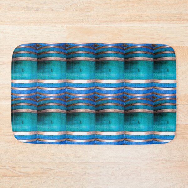 Item preview, Blue and Silver Barrel by Adelaide Artist Avril Thomas at Magpie Springs designed and sold by MagpieSprings.