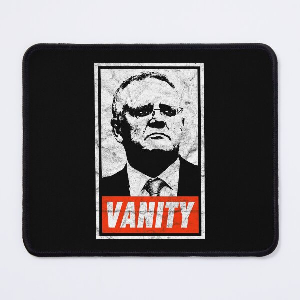 Item preview, Scott Morrison Vanity (Black Worn Look) designed and sold by politicalamity.