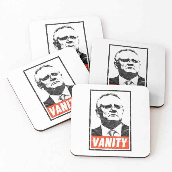 Item preview, Scott Morrison Vanity (White Worn Look) designed and sold by politicalamity.