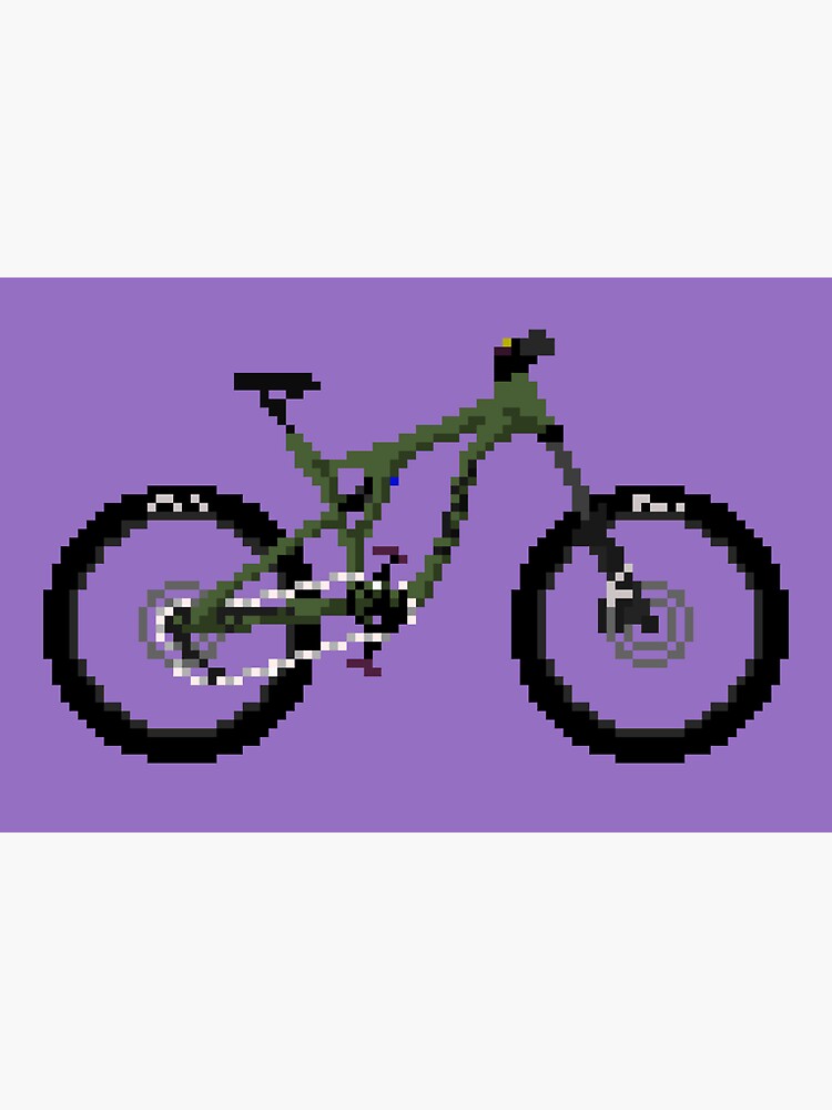 green purple bike