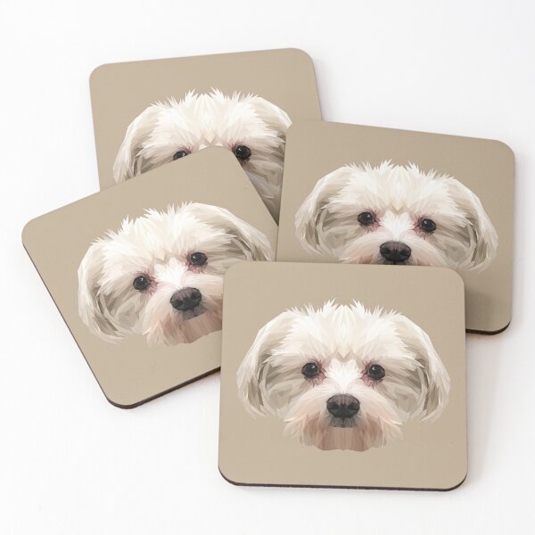 Maltese dog. Coasters (Set of 4)