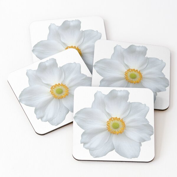 Item preview, White Anemone Flower Still Life Floral Photography designed and sold by CottoVerdi.