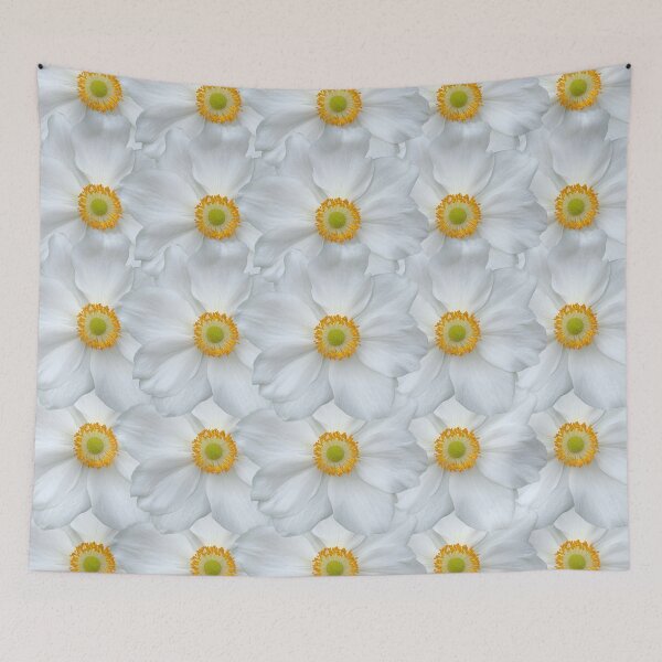 Item preview, White Anemone Flower Still Life Floral Photography designed and sold by CottoVerdi.