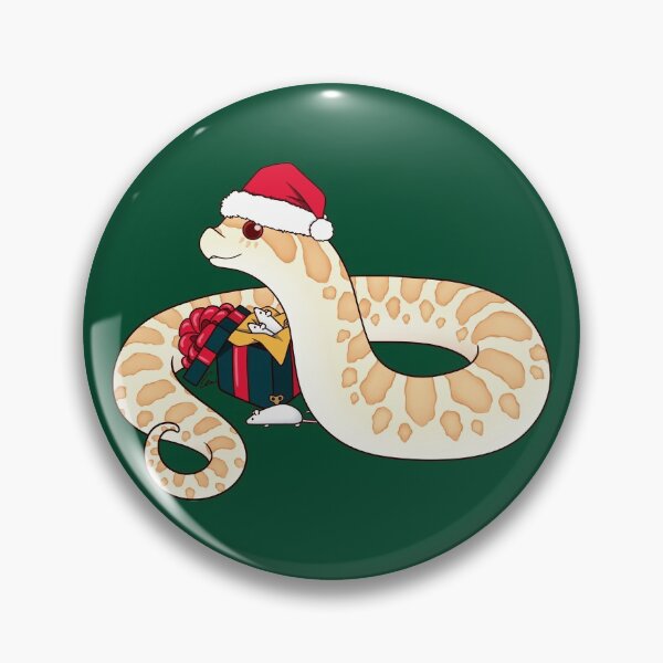 Item preview, Albino Western Hognose Snake Christmas Edition designed and sold by anacecilia.