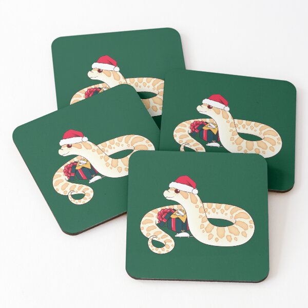 Item preview, Albino Western Hognose Snake Christmas Edition designed and sold by anacecilia.