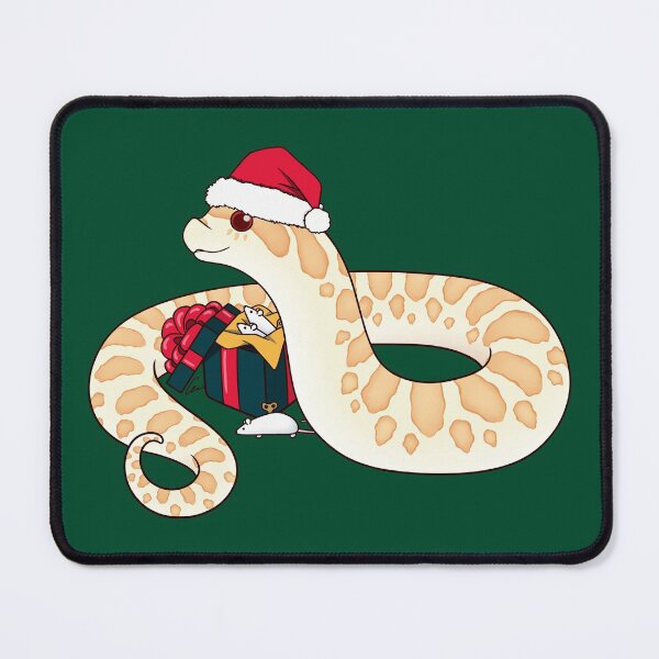 Item preview, Albino Western Hognose Snake Christmas Edition designed and sold by anacecilia.