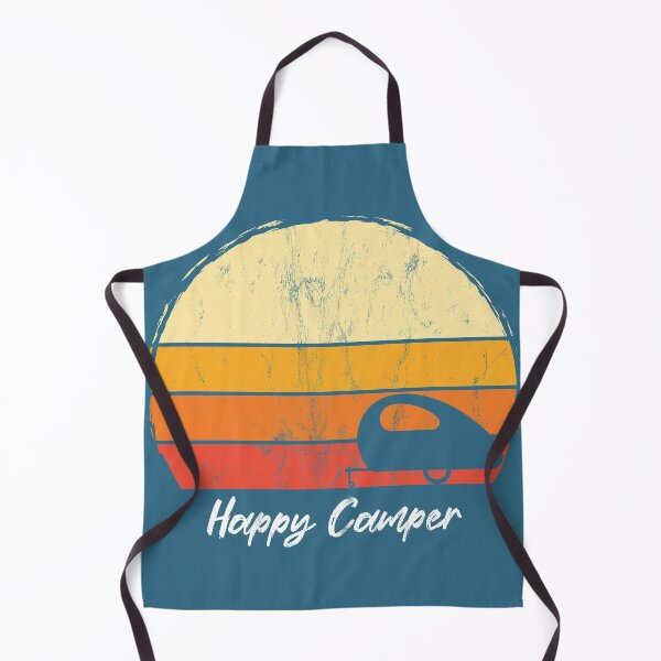 Aperçu de l'œuvre Teardrop Camper Sunset Silhouette - Happy Camper créée et vendue par neilcooperphoto.