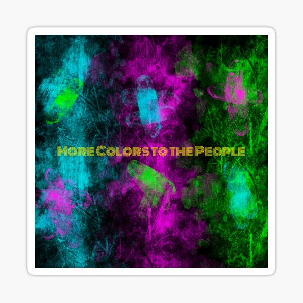More colors to the people Sticker