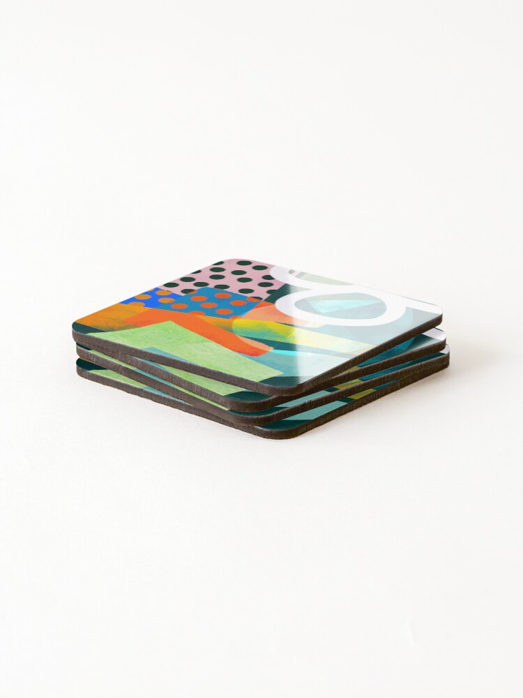 Thumbnail 4 of 5, Coasters (Set of 4), Abstract Sharp Pattern designed and sold by PattenMonster.