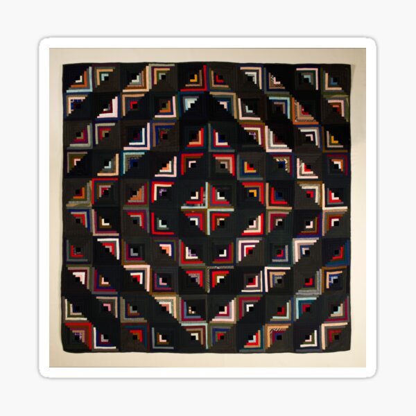 Item preview, Log Cabin Quilt designed and sold by BlueSpecsStudio.