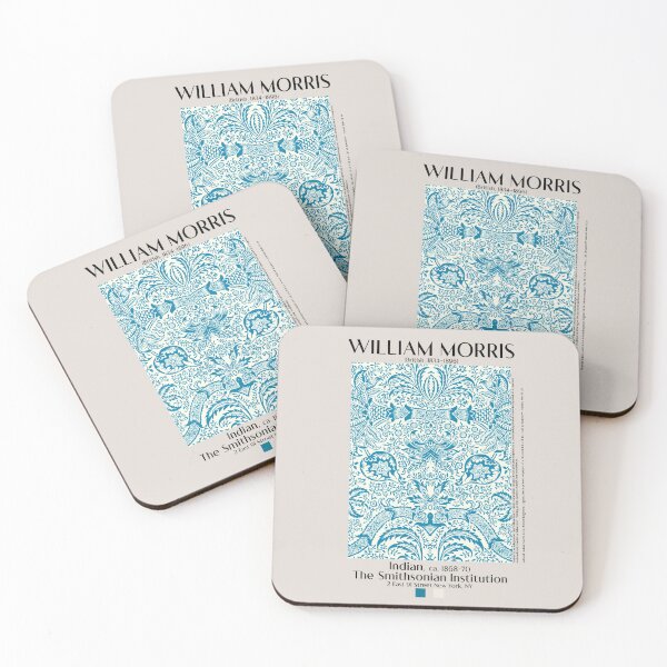 Item preview, William Morris Blue Indian pattern - Museum Exhibition Art designed and sold by AesthetesLegacy.