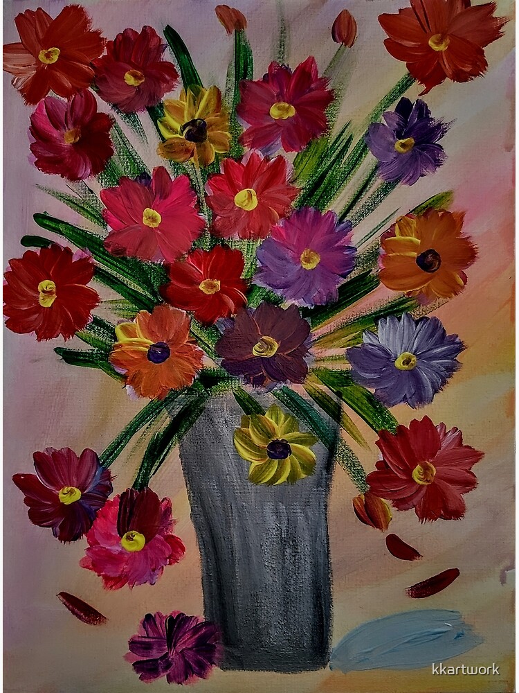 abstract flowers Loved how this painting turned put simple but still beautiful by kkartwork