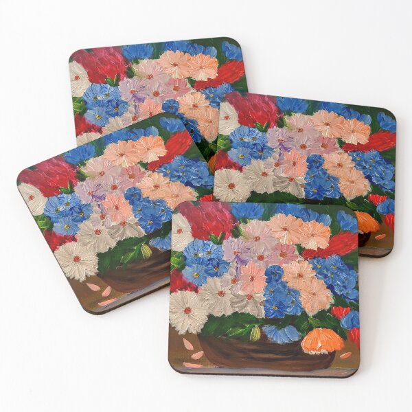 Item preview, A lovely basket of of mixed flowers  designed and sold by kkartwork.