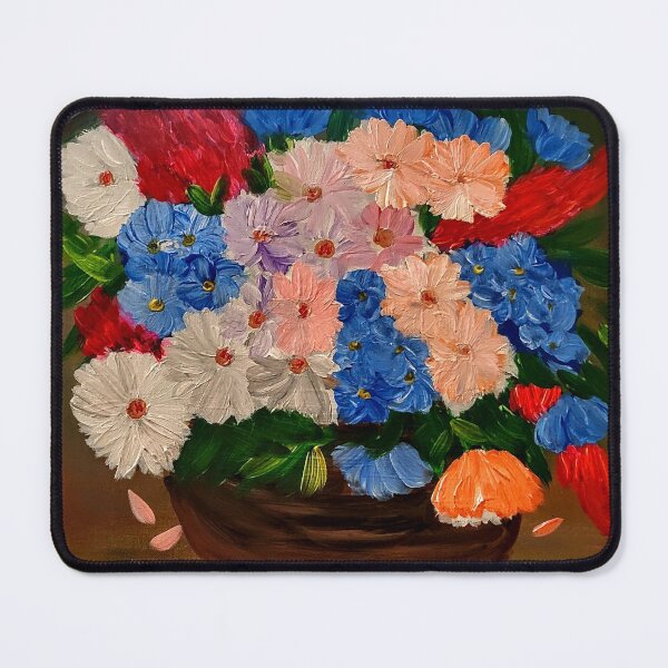 Item preview, A lovely basket of of mixed flowers  designed and sold by kkartwork.