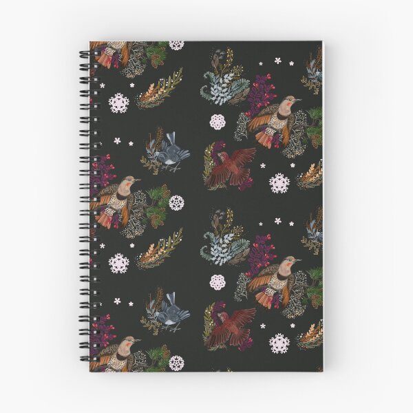 Item preview, Festive Birds Norther Flicker, Slate Junco, Purple Finch designed and sold by Shadowind.