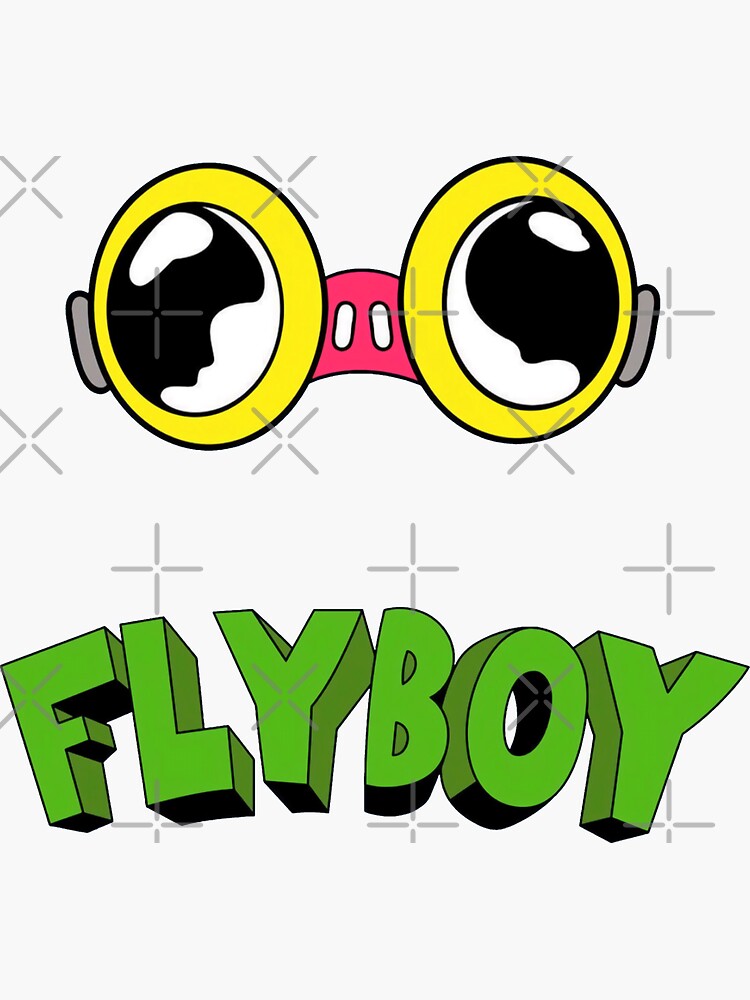 "flyboy HB" Sticker for Sale by fayetrunk Redbubble