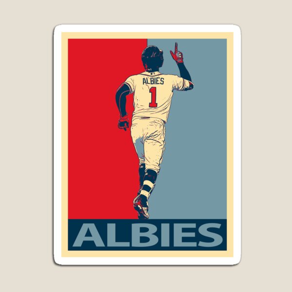 Ozzie Albies Jersey Magnet for Sale by cbaunoch