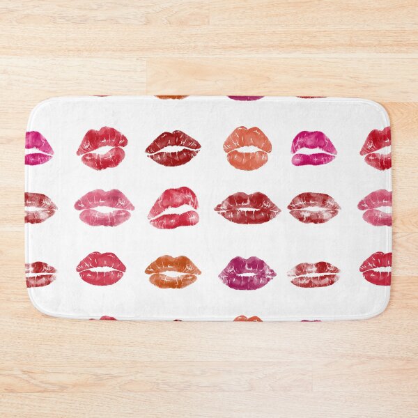 Item preview, Pink Lipstick Kisses Print designed and sold by newburyboutique.