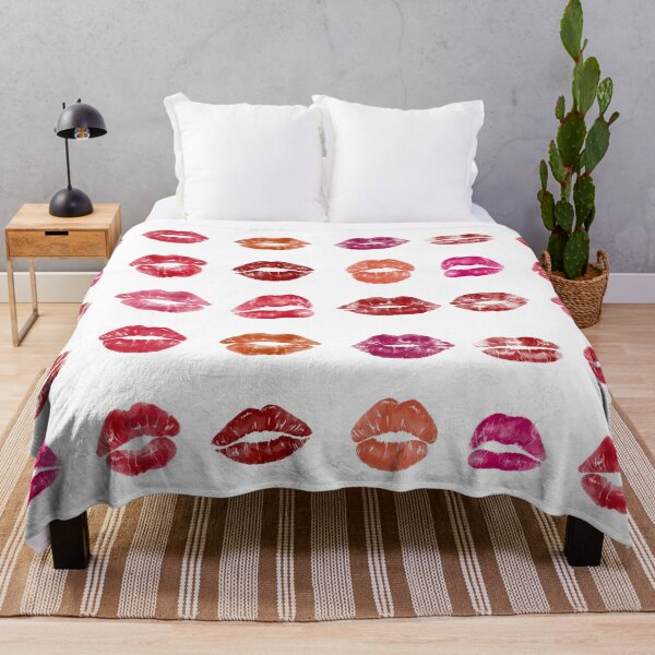 Item preview, Pink Lipstick Kisses Print designed and sold by newburyboutique.