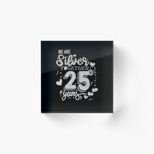 Item preview, We Are Silver Together 25 Years Silver Wedding Anniversary designed and sold by teeteeup.