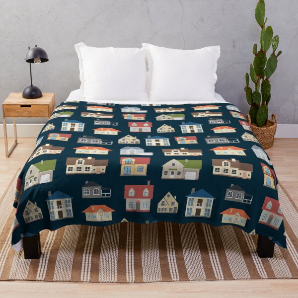 Item preview, Cartoon Houses Exterior Front Seamless Background Different designed and sold by RoseanLove.