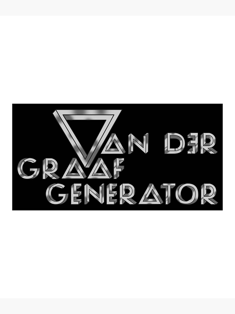 "Van der Graaf Generator English Progressive Rock Band" Poster by