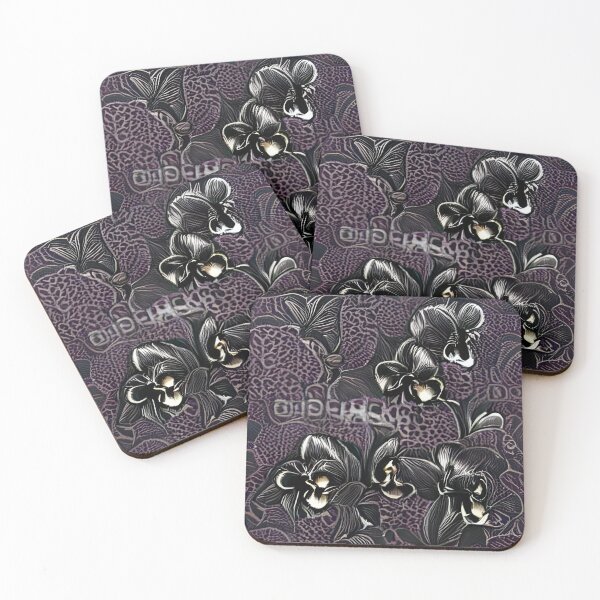 Item preview, Black Orchid Purple Pattern designed and sold by Melissa Park.