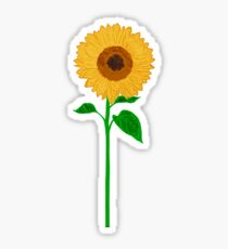 Sonnenblume mit Stiel Sticker